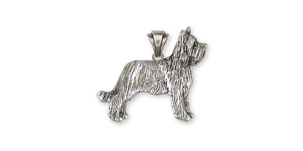 Briard Charms Briard Pendant Sterling Silver Dog Jewelry Briard jewelry