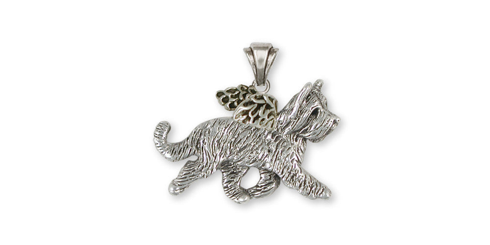 Briard Charms Briard Pendant Sterling Silver Dog Jewelry Briard jewelry