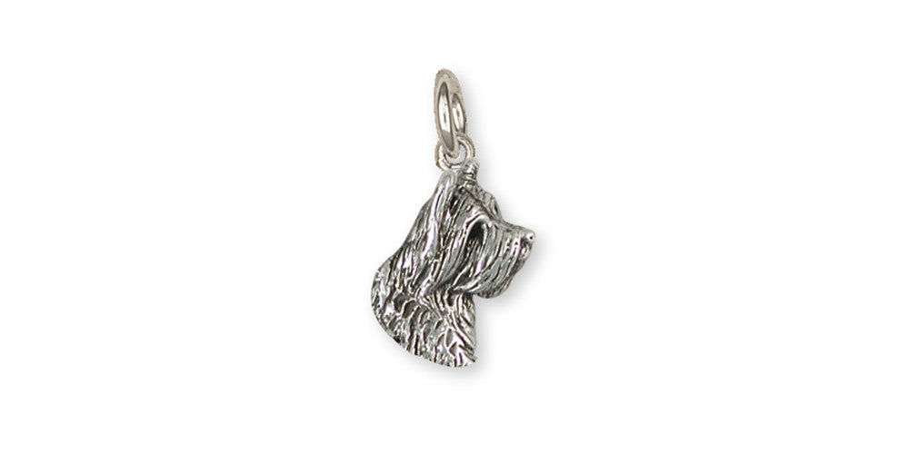 Briard Charms Briard Charm Sterling Silver Dog Jewelry Briard jewelry