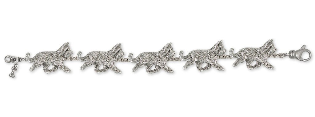 Briard Charms Briard Bracelet Sterling Silver Dog Jewelry Briard jewelry
