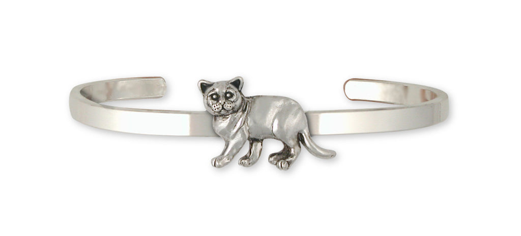 British Shorthair Charms British Shorthair Bracelet Sterling Silver Cat Jewelry British Shorthair jewelry