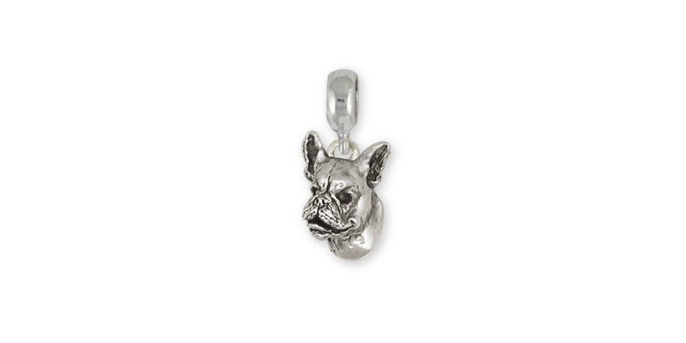 Boston Terrier Charms Boston Terrier Charm Slide Sterling Silver Dog Jewelry Boston Terrier jewelry