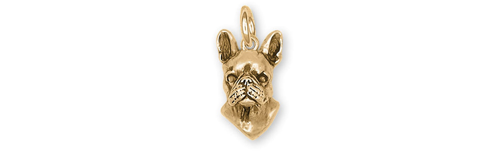 Boston Terrier Charms Boston Terrier Charm 14k Yellow Gold Boston Terrier Jewelry Boston Terrier jewelry