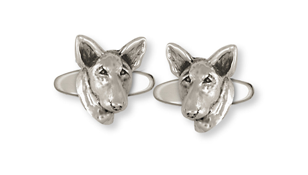 Bull Terrier Charms Bull Terrier Cufflinks Handmade Sterling Silver Dog Jewelry Bull Terrier jewelry