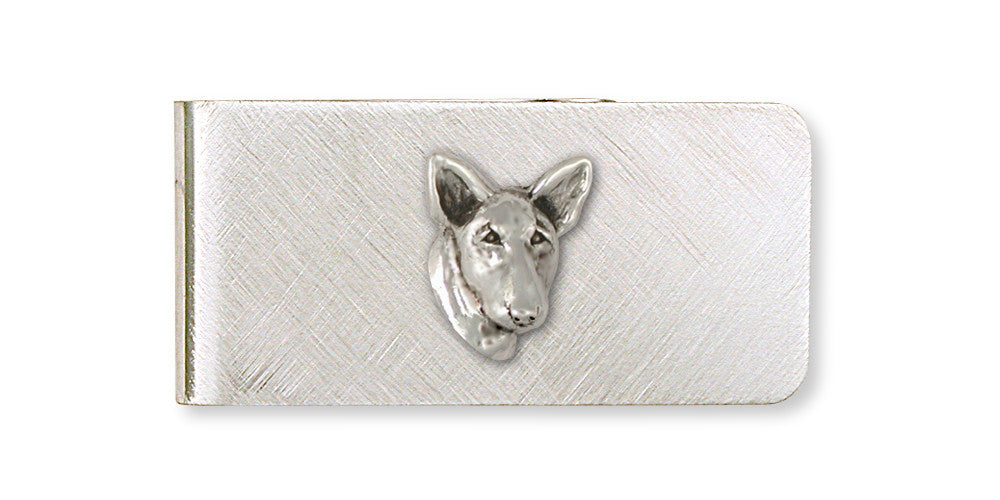 Bull Terrier Charms Bull Terrier Money Clip Handmade Sterling Silver Dog Jewelry Bull Terrier jewelry