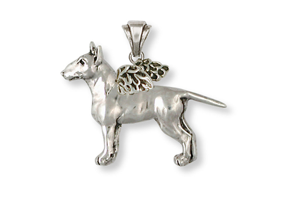 Bull Terrier Angel Charms Bull Terrier Angel Pendant Handmade Sterling Silver Dog Jewelry Bull Terrier Angel jewelry