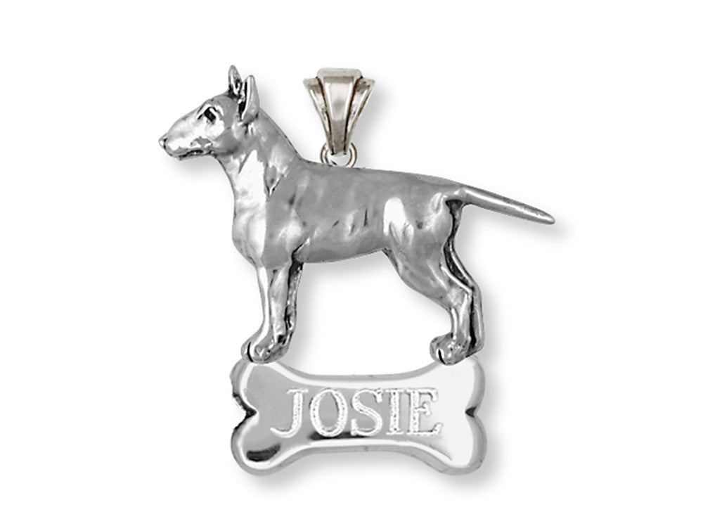 Bull Terrier Charms Bull Terrier Personalized Pendant Handmade Sterling Silver Dog Jewelry Bull Terrier jewelry