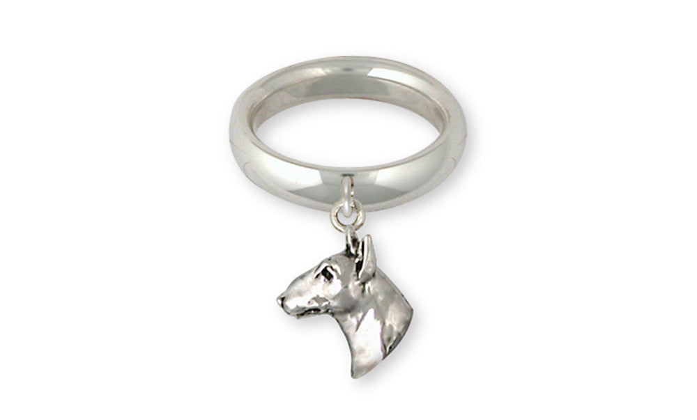 Bull Terrier Charms Bull Terrier Ring Handmade Sterling Silver Dog Jewelry Bull Terrier jewelry