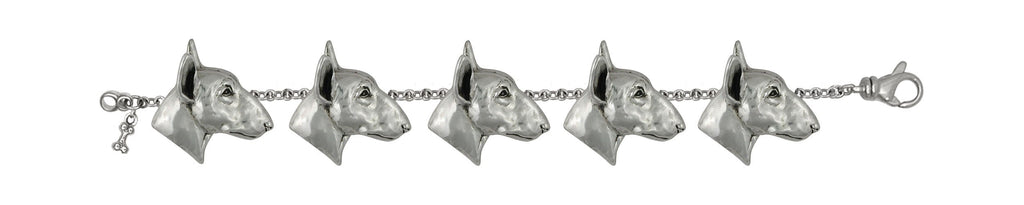 Bull Terrier Charms Bull Terrier Bracelet Sterling Silver Bull Terrier Jewelry Bull Terrier jewelry