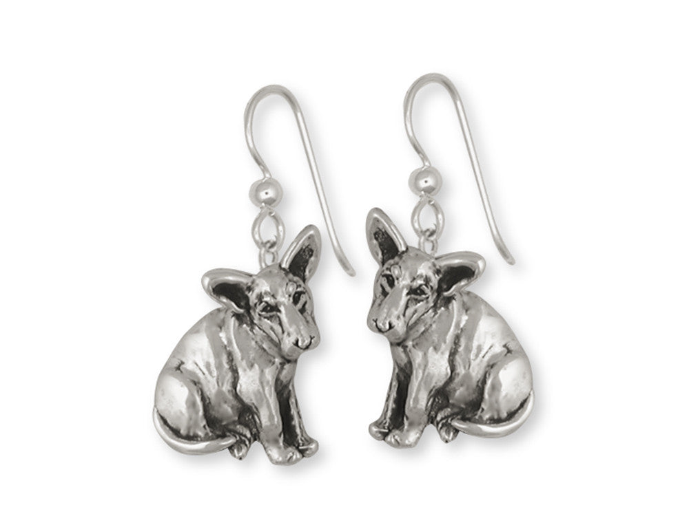 Bull Terrier Charms Bull Terrier Earrings Handmade Sterling Silver Dog Jewelry Bull Terrier jewelry