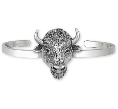 bison designs tackle-box bracelet Buffalo Bracelet Jewelry Sterling Silver Handmade Bison Bracelet BUF-CB