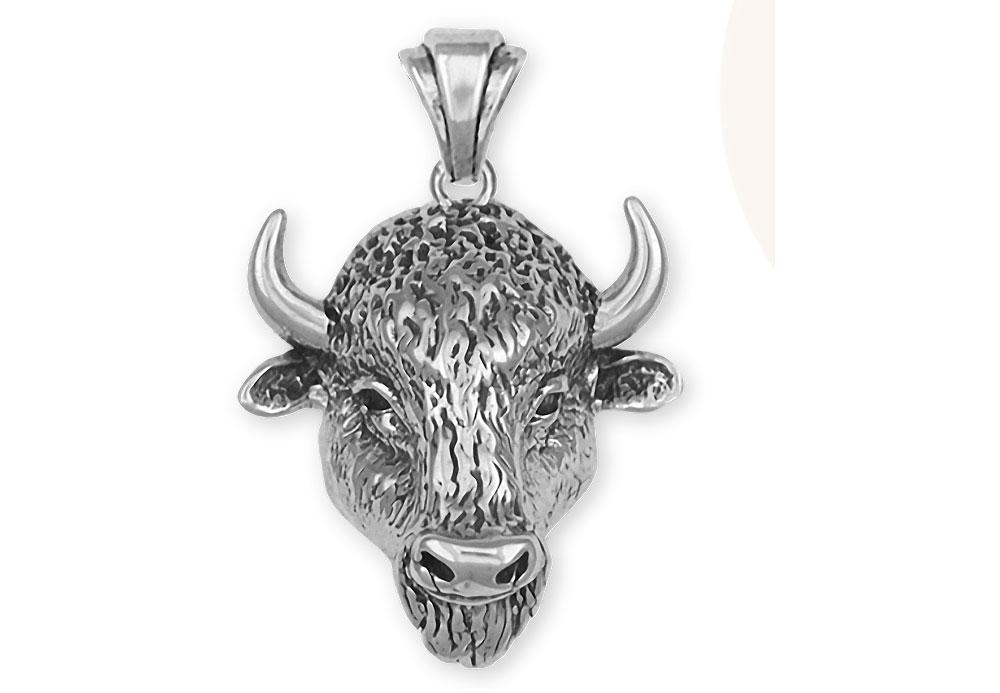 Buffalo Charms Buffalo Pendant Sterling Silver Bison Jewelry Buffalo jewelry