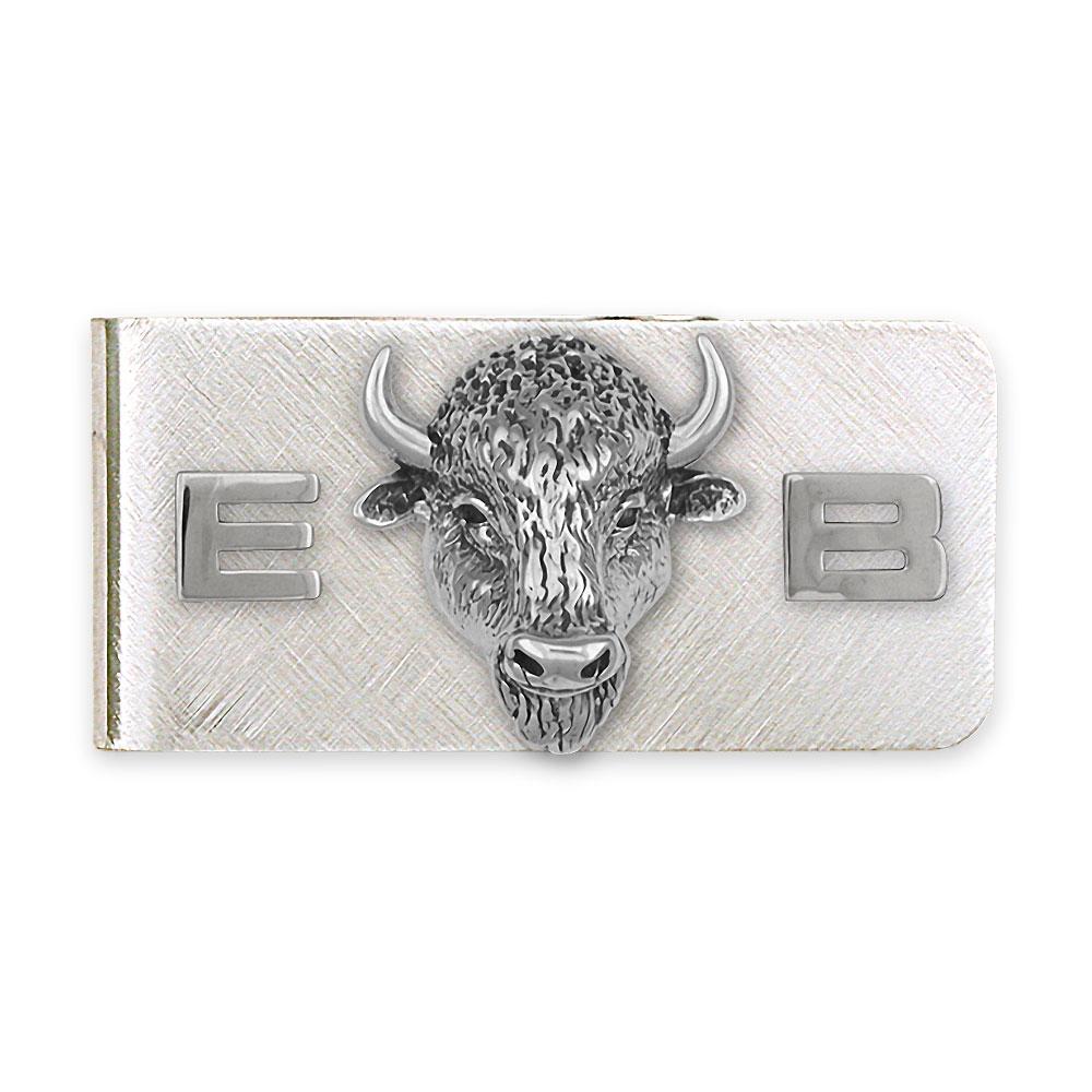 Buffalo Charms Buffalo Money Clip Sterling Silver Bison Jewelry Buffalo jewelry