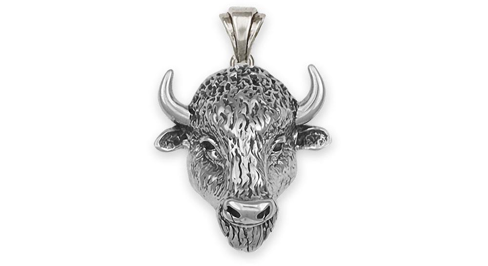 Buffalo Charms Buffalo Pendant Sterling Silver Bison Jewelry Buffalo jewelry