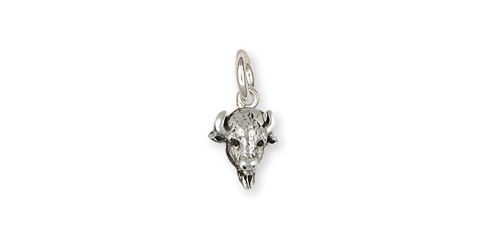 Buffalo Charms Buffalo Charm Sterling Silver Bison Jewelry Buffalo jewelry