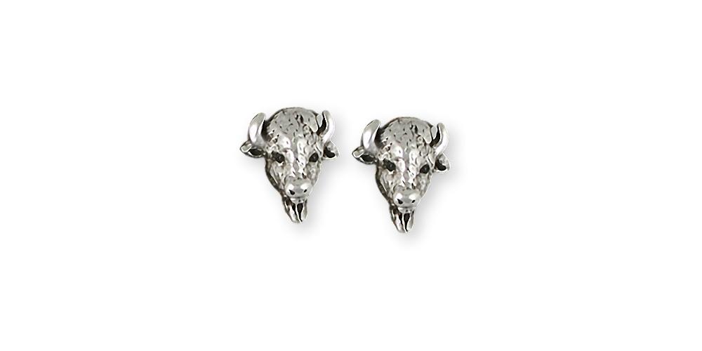 Buffalo Charms Buffalo Earrings Sterling Silver Bison Jewelry Buffalo jewelry
