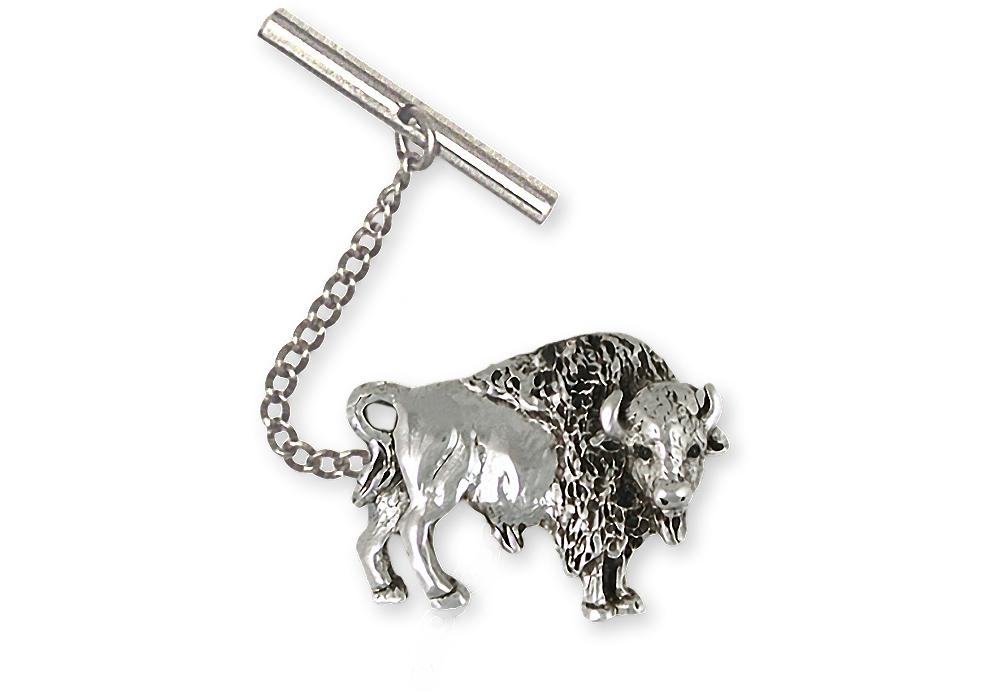 Buffalo Charms Buffalo Tie Tack Sterling Silver Bison Jewelry Buffalo jewelry