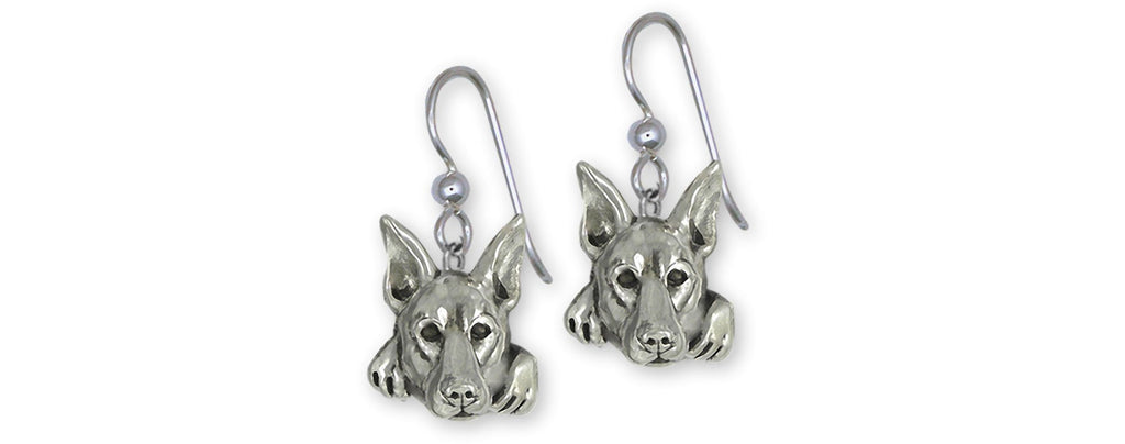 Doberman Pinscher Charms Doberman Pinscher Earrings Sterling Silver Doberman Jewelry Doberman Pinscher jewelry