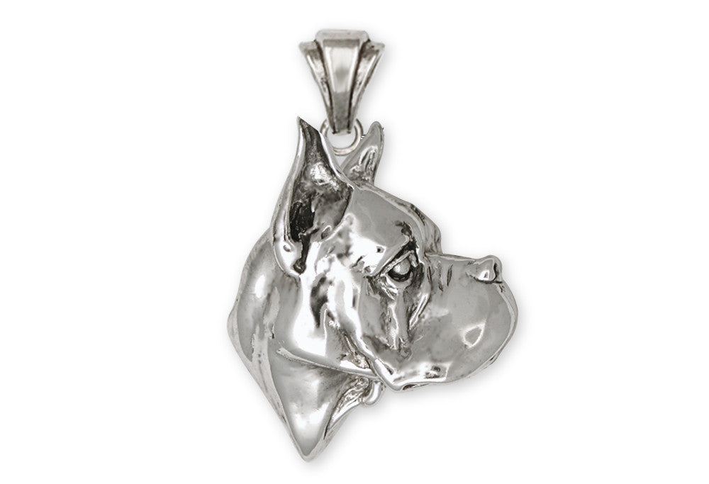 Boxer Charms Boxer Pendant Sterling Silver Dog Jewelry Boxer jewelry