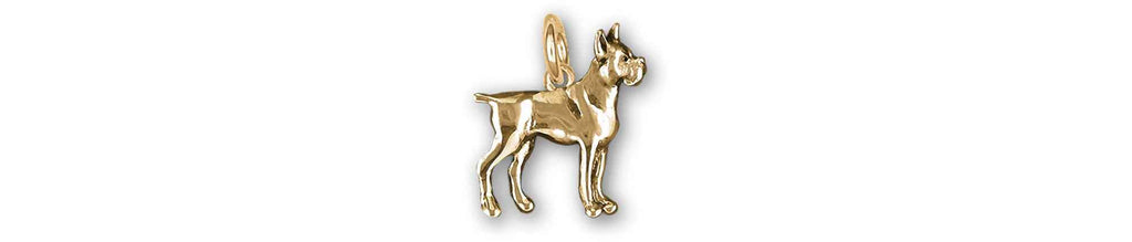 Boxer Charms Boxer Charm 14k Gold Boxer Dog Jewelry Boxer jewelry