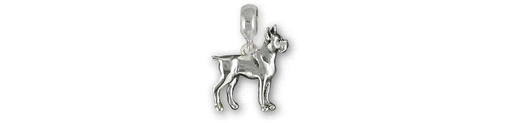 Boxer Charms Boxer Charm Slide Sterling Silver Boxer Dog Jewelry Boxer jewelry