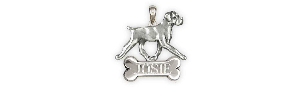 Boxer Charms Boxer Pendant Sterling Silver Boxer Dog Jewelry Boxer jewelry