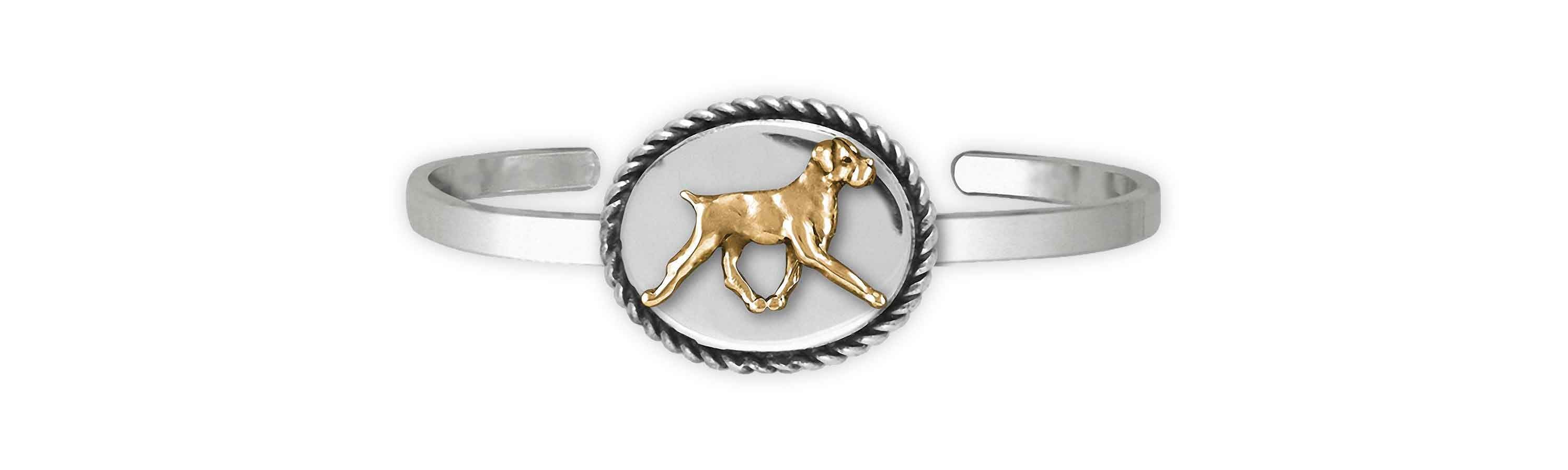 Boxer Boxer Dog Bracelet Silver And 14k Gold Esquivel and Fees