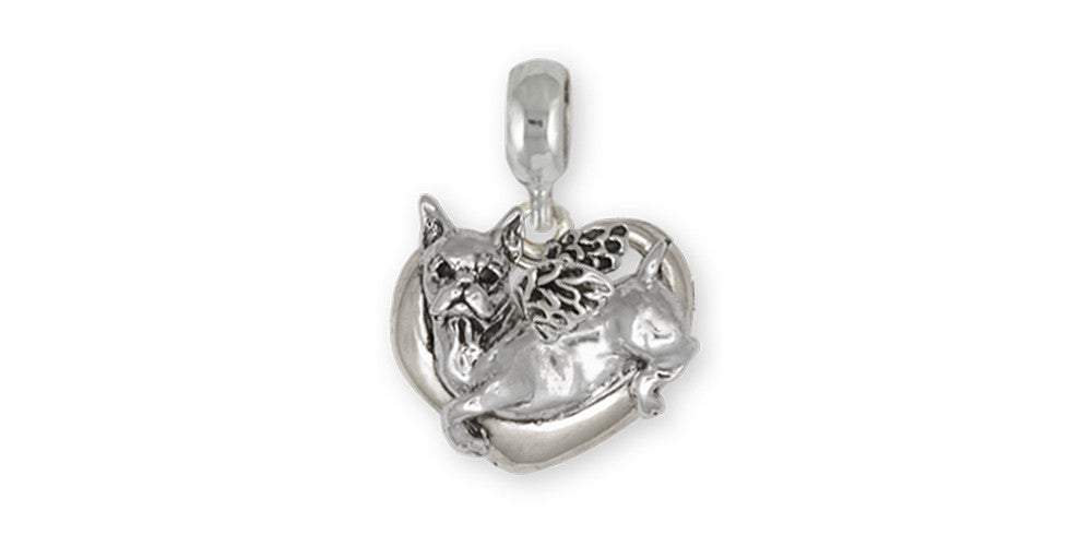 Boxer Charms Boxer Charm Slide Sterling Silver Dog Jewelry Boxer jewelry