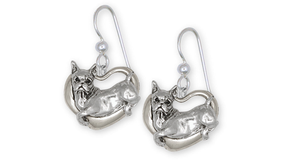 Boxer Charms Boxer Earrings Sterling Silver Dog Jewelry Boxer jewelry