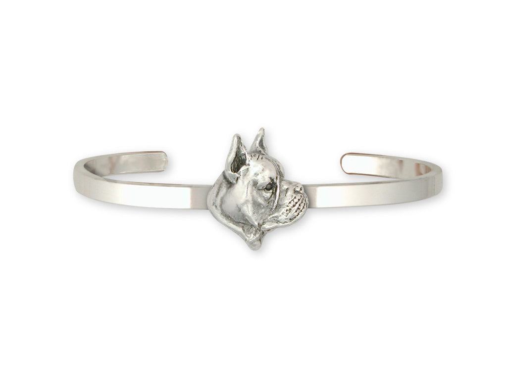 Boxer Charms Boxer Bracelet Sterling Silver Dog Jewelry Boxer jewelry