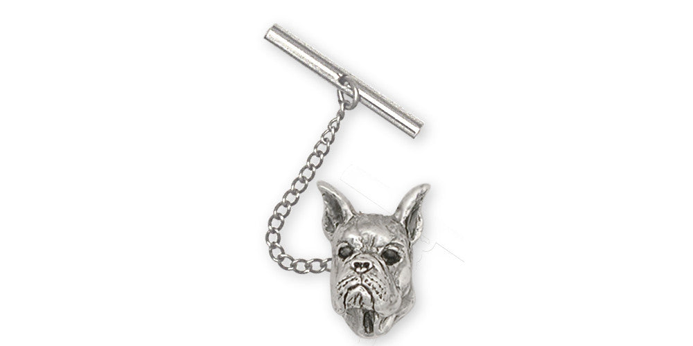 Boxer Charms Boxer Tie Tack Sterling Silver Dog Jewelry Boxer jewelry