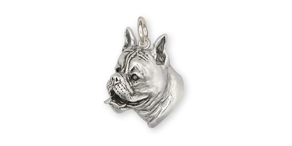 Boxer Charms Boxer Charm Sterling Silver Dog Jewelry Boxer jewelry