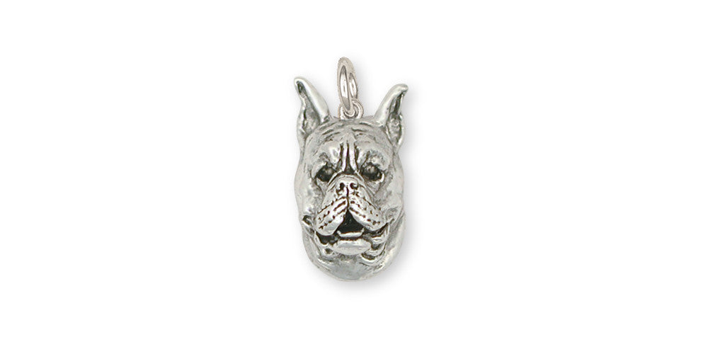 Boxer Charms Boxer Charm Sterling Silver Dog Jewelry Boxer jewelry