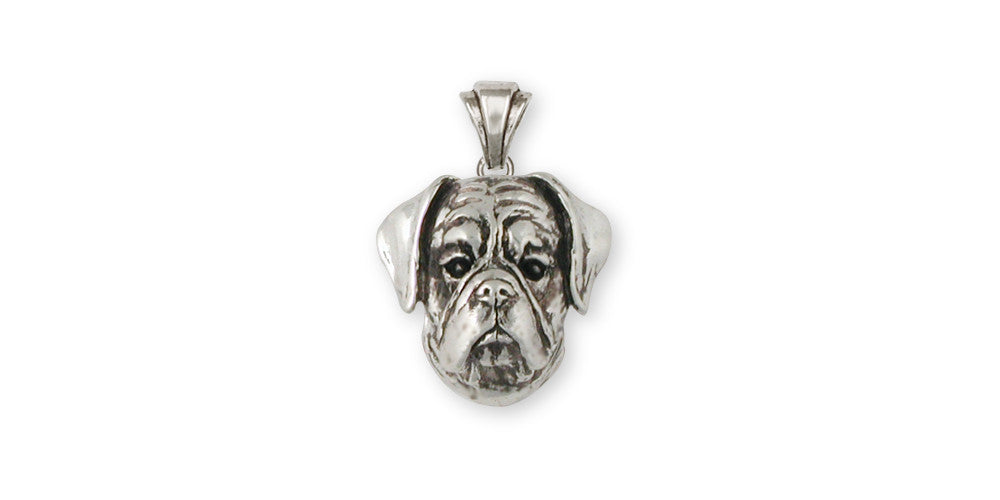 Boxer Dog Pendant Sterling Silver Esquivel and Fees Handmade