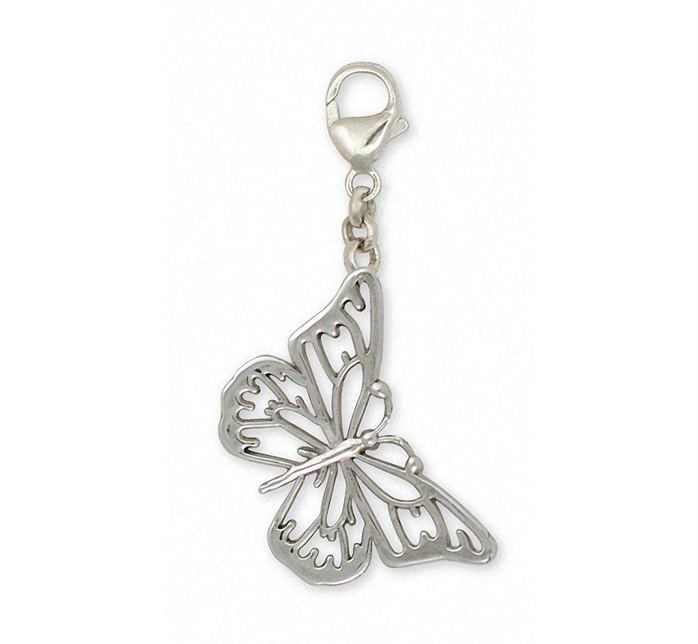 Butterfly Charms Butterfly Zipper Pull Sterling Silver Butterfly Jewelry Butterfly jewelry