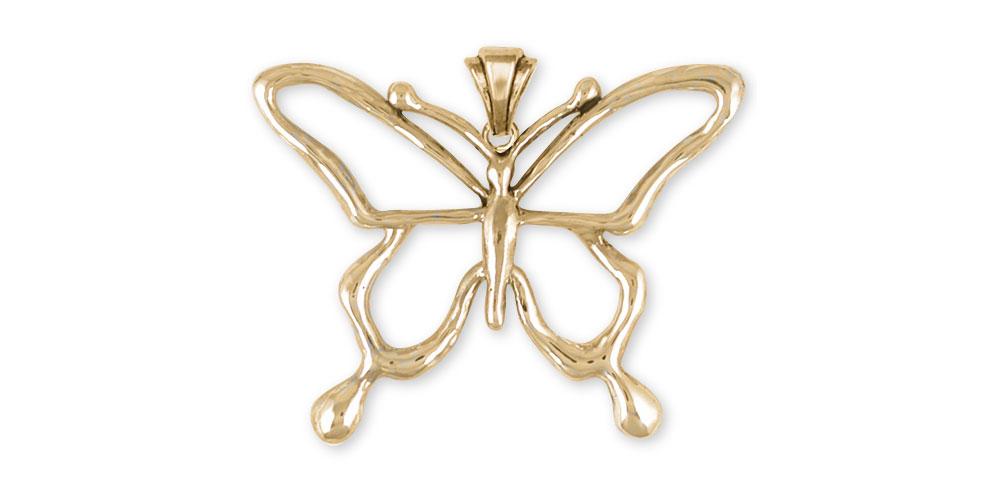 Butterfly Charms Butterfly Pendant 14k Gold Butterfly Jewelry Butterfly jewelry