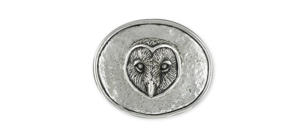Owl Charms Owl Mans Belt Buckle Sterling Silver Owl Jewelry Owl jewelry