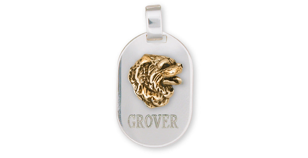 Chow Chow Charms Chow Chow Pendant Silver And Gold Dog Jewelry Chow Chow jewelry