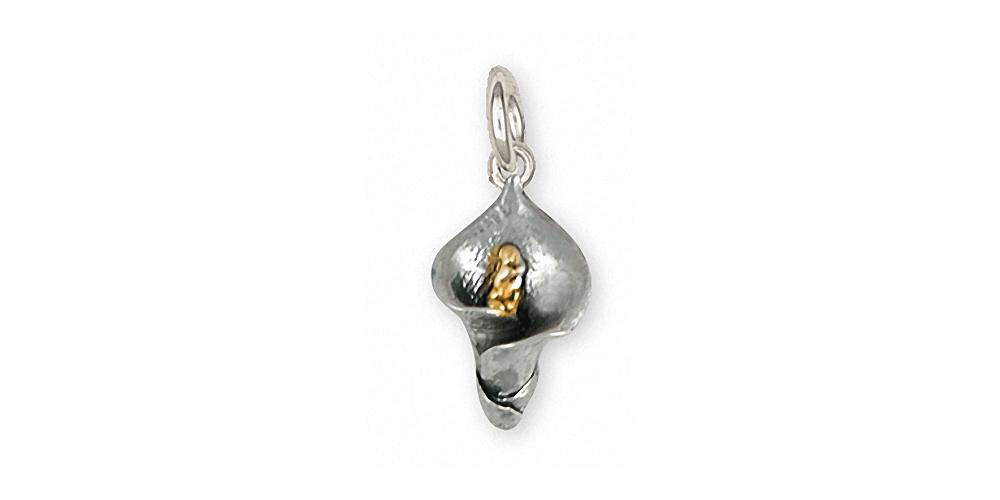 Calla Lily Charms Calla Lily Charm Silver And Gold Flower Jewelry Calla Lily jewelry