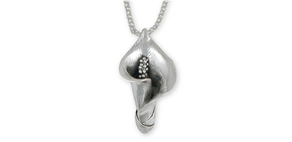 Calla Lily Charms Calla Lily Necklace Sterling Silver Flower Jewelry Calla Lily jewelry