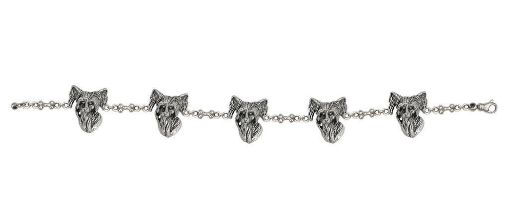 Chinese Crested Charms Chinese Crested Bracelet Sterling Silver Dog Jewelry Chinese Crested jewelry