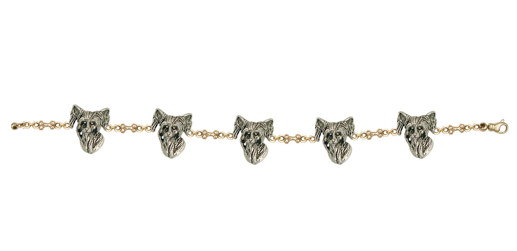 Chinese Crested Charms Chinese Crested Bracelet Silver And Gold Dog Jewelry Chinese Crested jewelry
