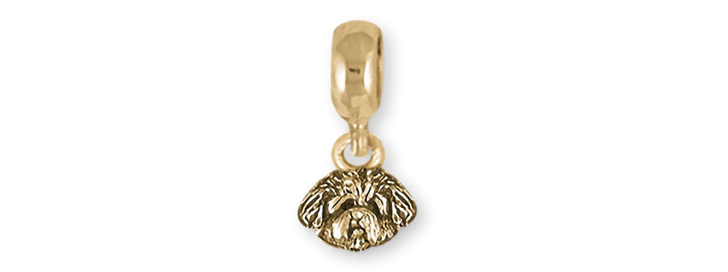 Coton De Tulear Charms Coton De Tulear Charm Slide 14k Gold Coton De Tulear Jewelry Coton De Tulear jewelry