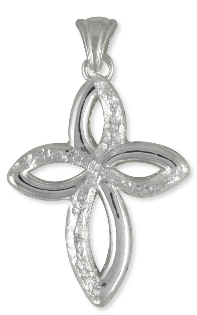 Celtic Cross Pendant Jewelry Handmade Sterling Silver CECR1
