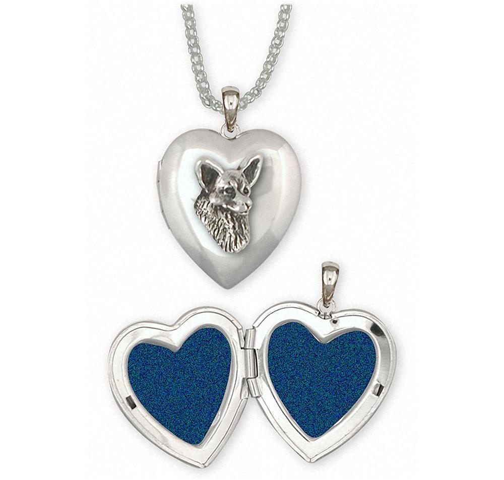 Corgi Charms Corgi Photo Locket Sterling Silver Dog Jewelry Corgi jewelry