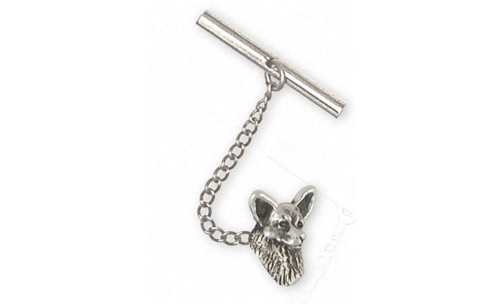 Corgi Charms Corgi Tie Tack Sterling Silver Dog Jewelry Corgi jewelry