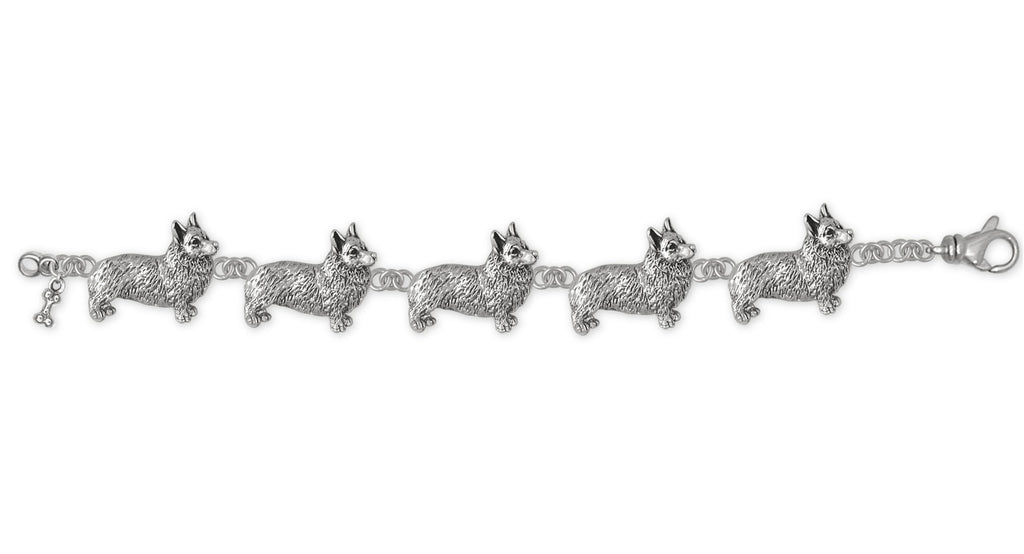 Corgi Charms Corgi Bracelet Sterling Silver Dog Jewelry Corgi jewelry