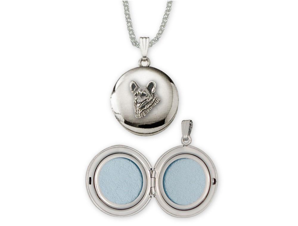 Corgi Charms Corgi Photo Locket Sterling Silver Dog Jewelry Corgi jewelry