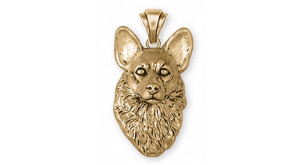 Corgi Charms Corgi Pendant 14k Gold Dog Jewelry Corgi jewelry