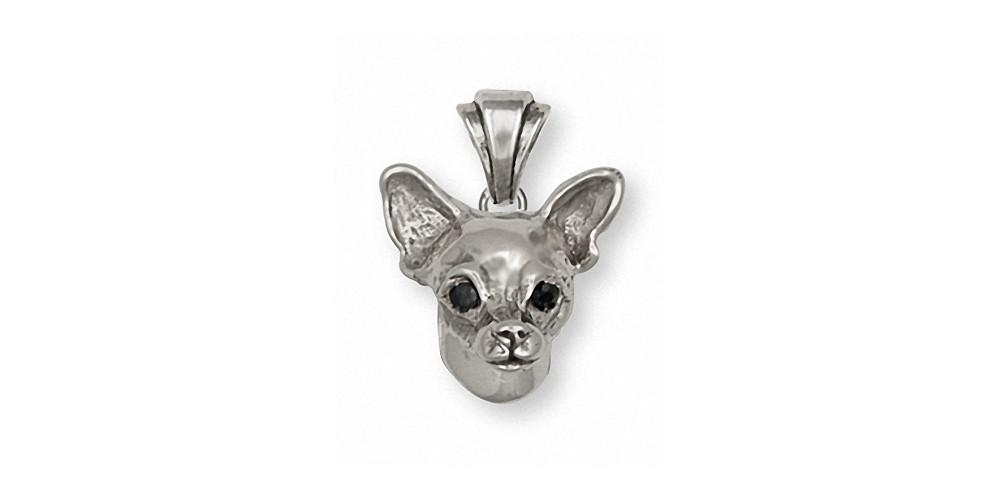 Chihuahua Charms Chihuahua Pendant Sterling Silver Dog Jewelry Chihuahua jewelry